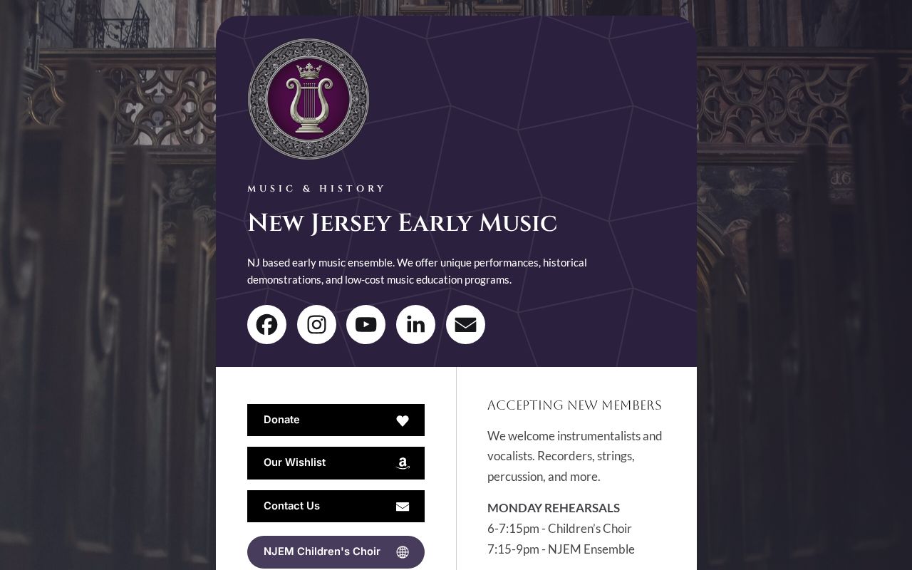 New Jersey Early Music